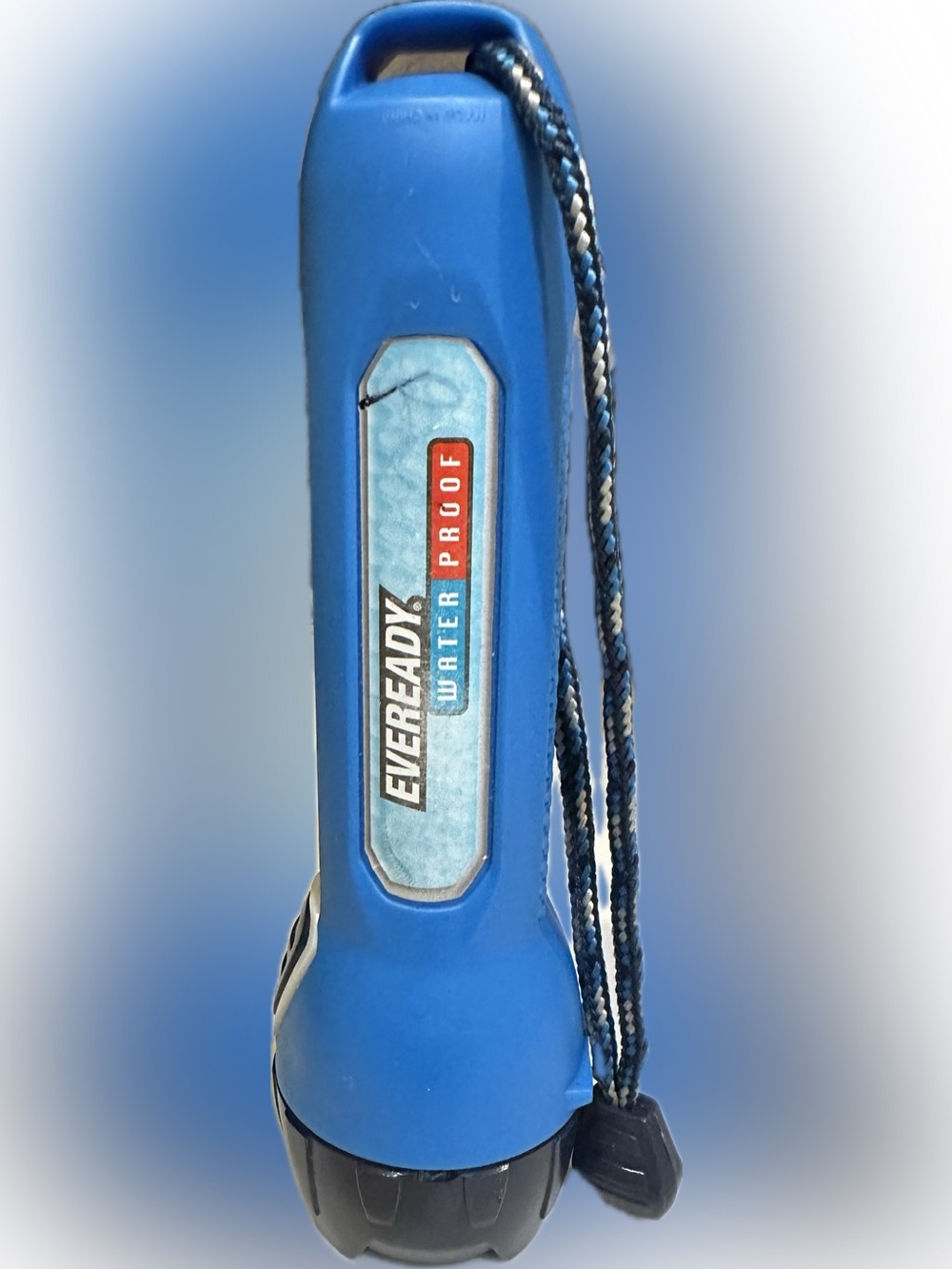 VTG EVEREADY HANDHELD FLASHLIGHT WATERPROOF COLLECTIBLE TOOL LIGHT BLUE COMPACT